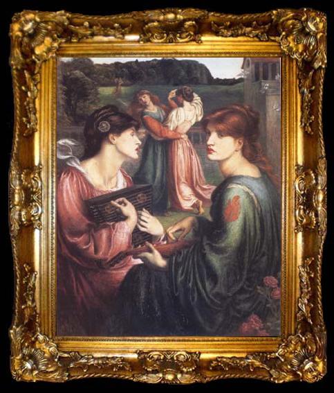 framed  Dante Gabriel Rossetti The Bower Meadow (mk28), ta009-2